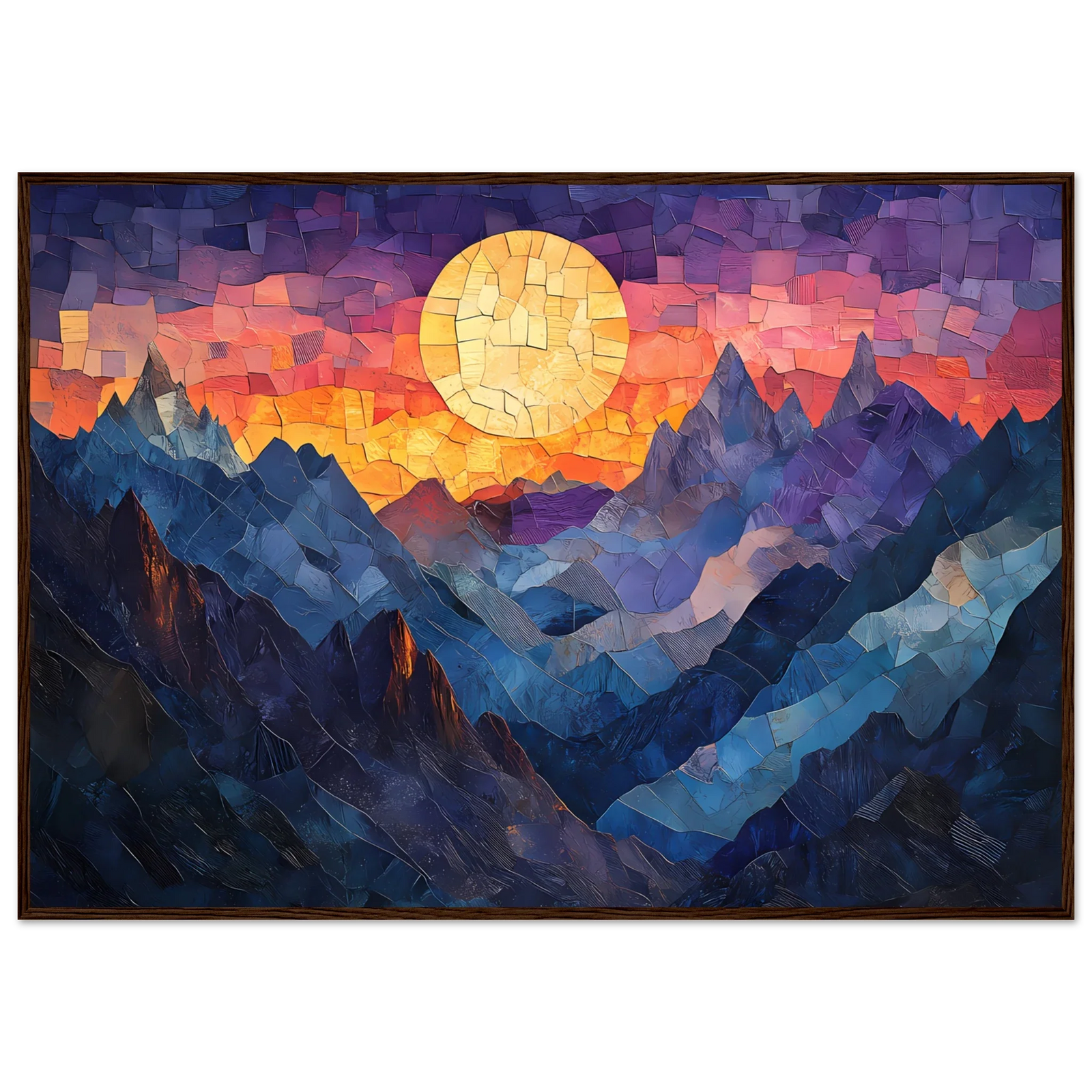 Sunset in the mountains